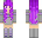purple hair girl