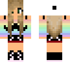 rainbow moustache girl - edit