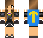 sky girl with cape