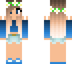 summer blue girl