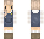 white flannel overalls