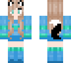 winter blue wolf girl
