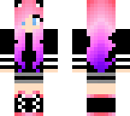 wolf girl with pink hair
