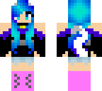 blue cat girl
