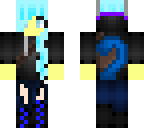 blue hair wolf