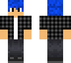 blue haired boy