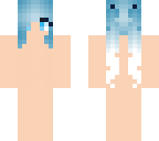 blue pigtails hair base