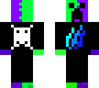 blue purple green creeper