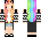 chibi rainbow catgirl