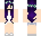 dark purple haired girl