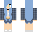 light blue haired girl