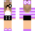 purple cat girl with glasses
