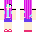 purple haired girl