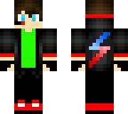 red and blue lightning gamer boy