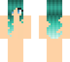 teal ombre hair base