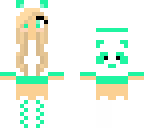 teal panda girl 