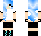 blue haired beauty