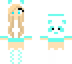 blue panda girl