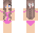 brow hair blue eyes in swimsuit