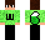 cute green wolf boy
