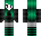 green haired girl