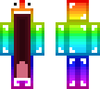 jaw dropping rainbow man