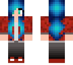 punk blue hair girl