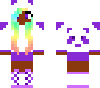 purple rainbow panda