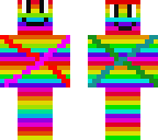 rainbow face person