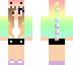 rainbow shorts dino
