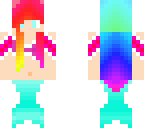 weird colored mermaid remade