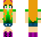 3 px green shirted girl with ripped shorts