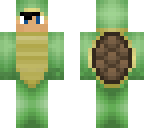 aaron in a turtle costume