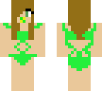 baby chara green bathing suit