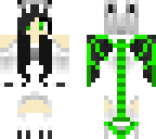 black and green dragon girl