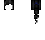 black poytail chibi
