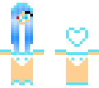 blue baby with a red eye