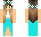 blue prom girl