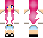 cute pink haired long shirt