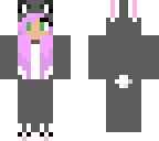 gray bunny onesie michi