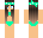 mint green swimming suit