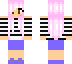 pink haired girl