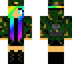 rainbow army girl