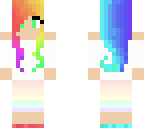 rainbow cloud girl