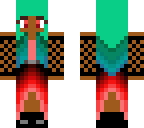 red with green hair