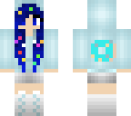 blue donut girl