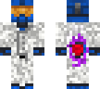 blue halo in lab suit