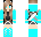 blue kitty cat girl
