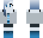 blue ombre girl