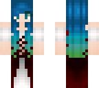 blue with red